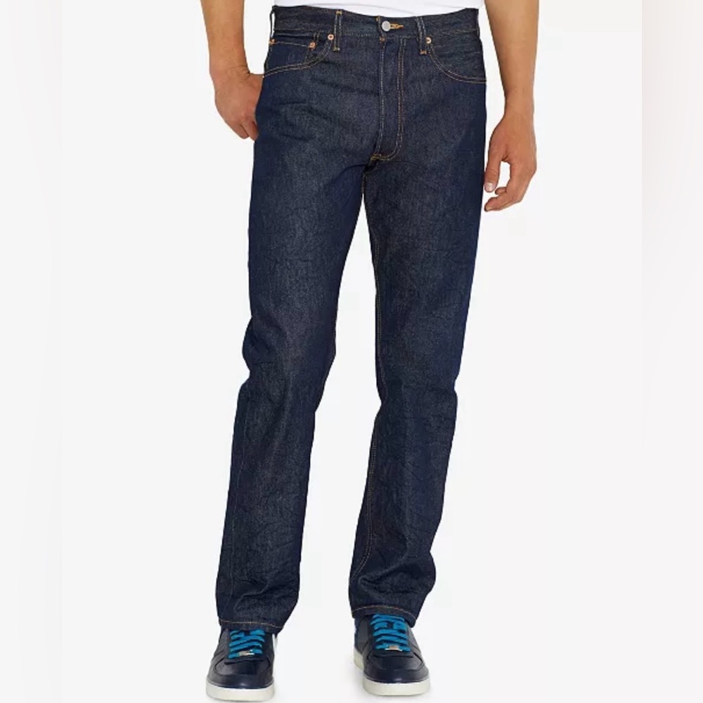 Levi's Men's 501 Original Non- Stretch Blue Jeans
